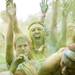 Color Run participants scream as powder flies through the air on Saturday, May 11. Daniel Brenner I AnnArbor.com